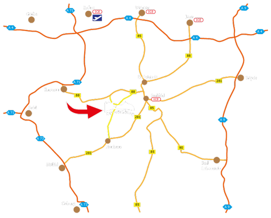 Anreise nach Schwarzburg